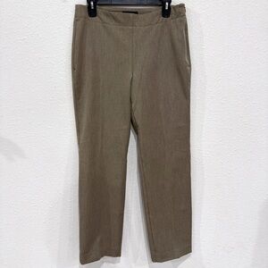 Talbots Heritage Dress Pants Side Zipper Tan Heather Straight Leg Women’s Size 8